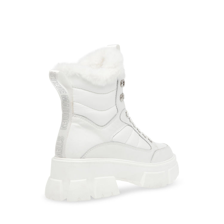 Triggers White / White - Stivali Stringati Donna Bianchi SMSTRIGGERS-11E  STEVE MADDEN 