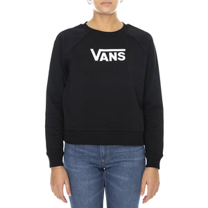 Flying V Boxy - Felpa Girocollo Donna Nera VN0A47THBLK1  VANS 