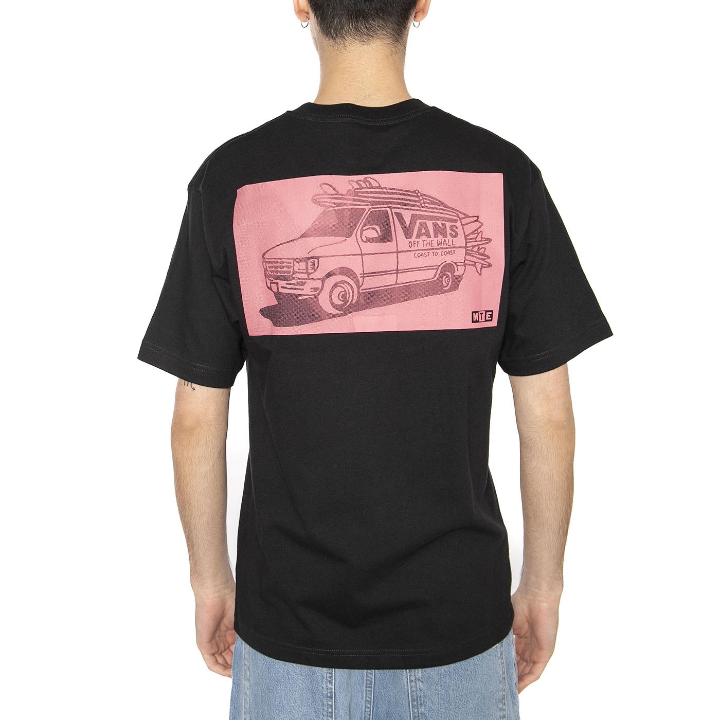 MTE Beachfront SS Tee Black - Maglietta Girocollo Uomo Nera VN000M2WBLK1  VANS 