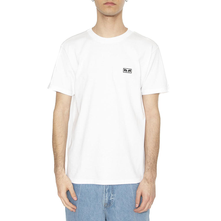 Obey Eyes 3 Tee White - Maglietta Girocollo Uomo Bianca 165261826-WHT . OBEY 