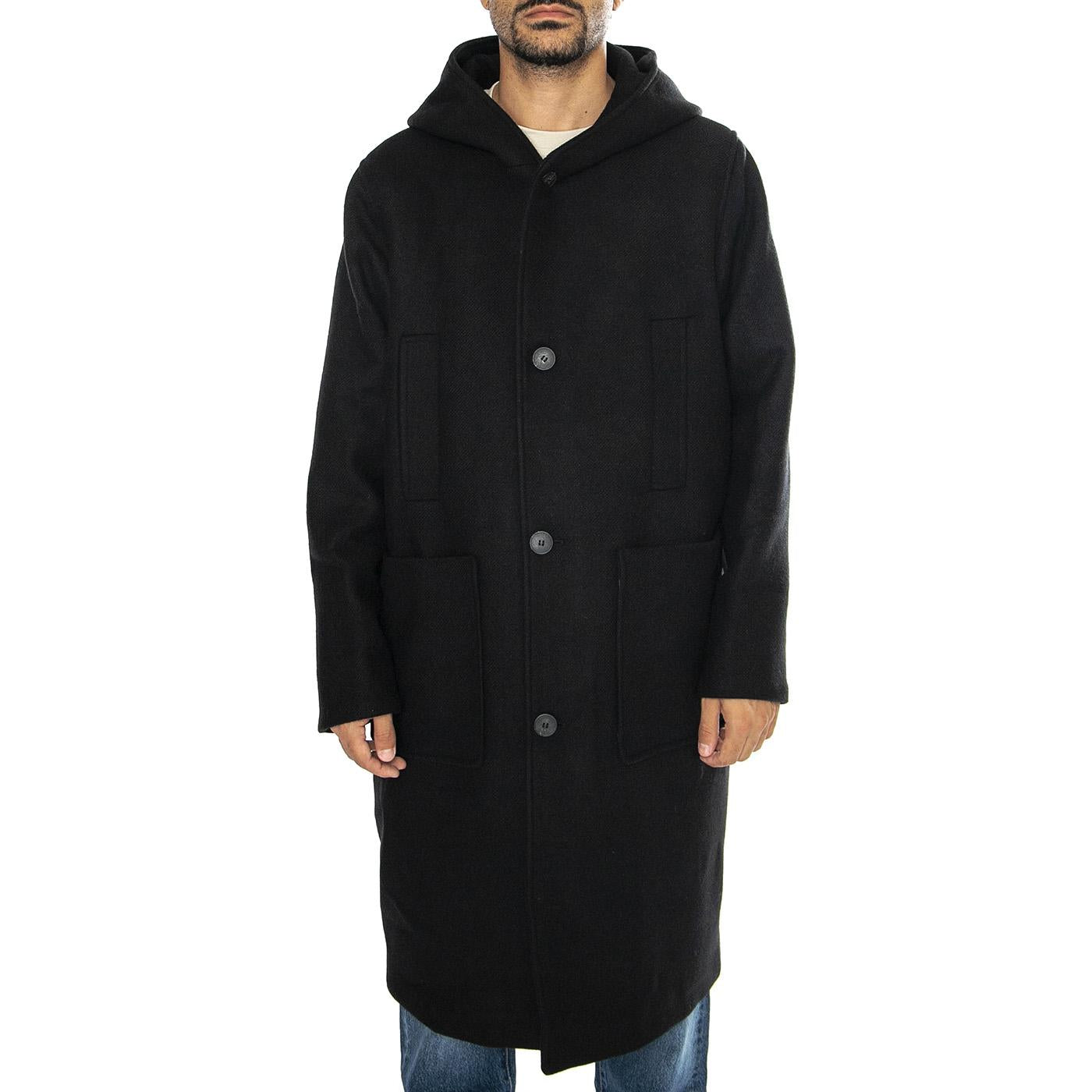 Charlie Parka Black - Giacca Parka Uomo Nera 330909-110  ELVINE 