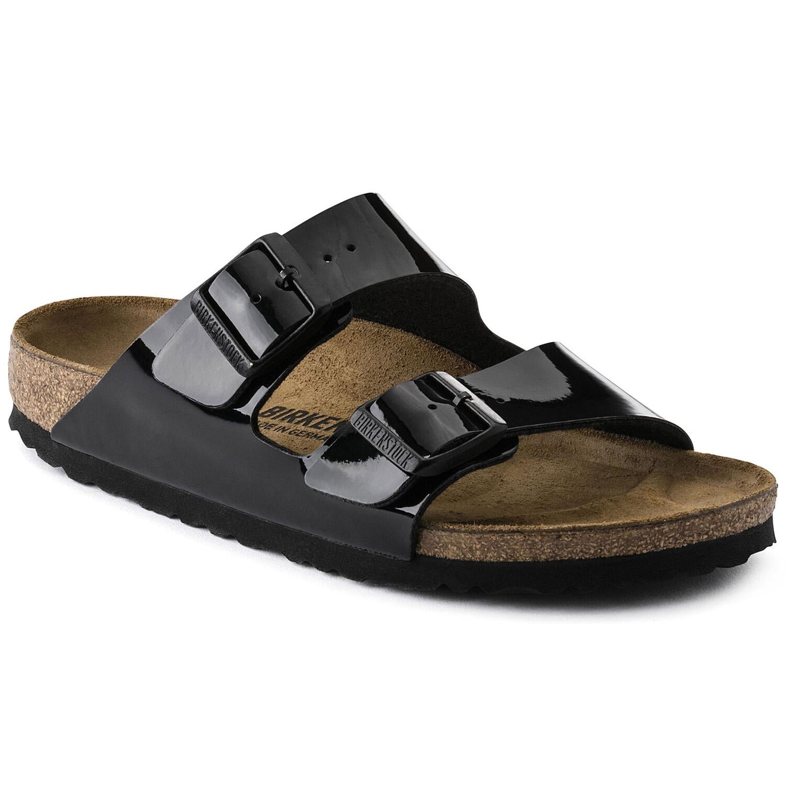 Arizona Birko Flor Sandals - Patent Black - Sandali Donna Neri - Calzata Stretta 1005292  BIRKENSTOCK 