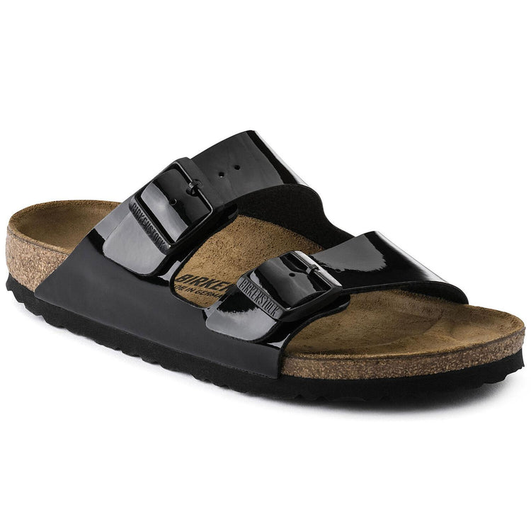 Arizona Birko Flor Sandals - Patent Black - Sandali Donna Neri - Calzata Stretta 1005292  BIRKENSTOCK 