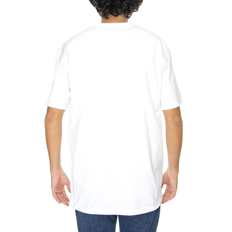 S/S Chase T-Shirt White / Gold - Maglietta Girocollo Uomo Bianca I026391-00RXX  CARHARTT WIP 