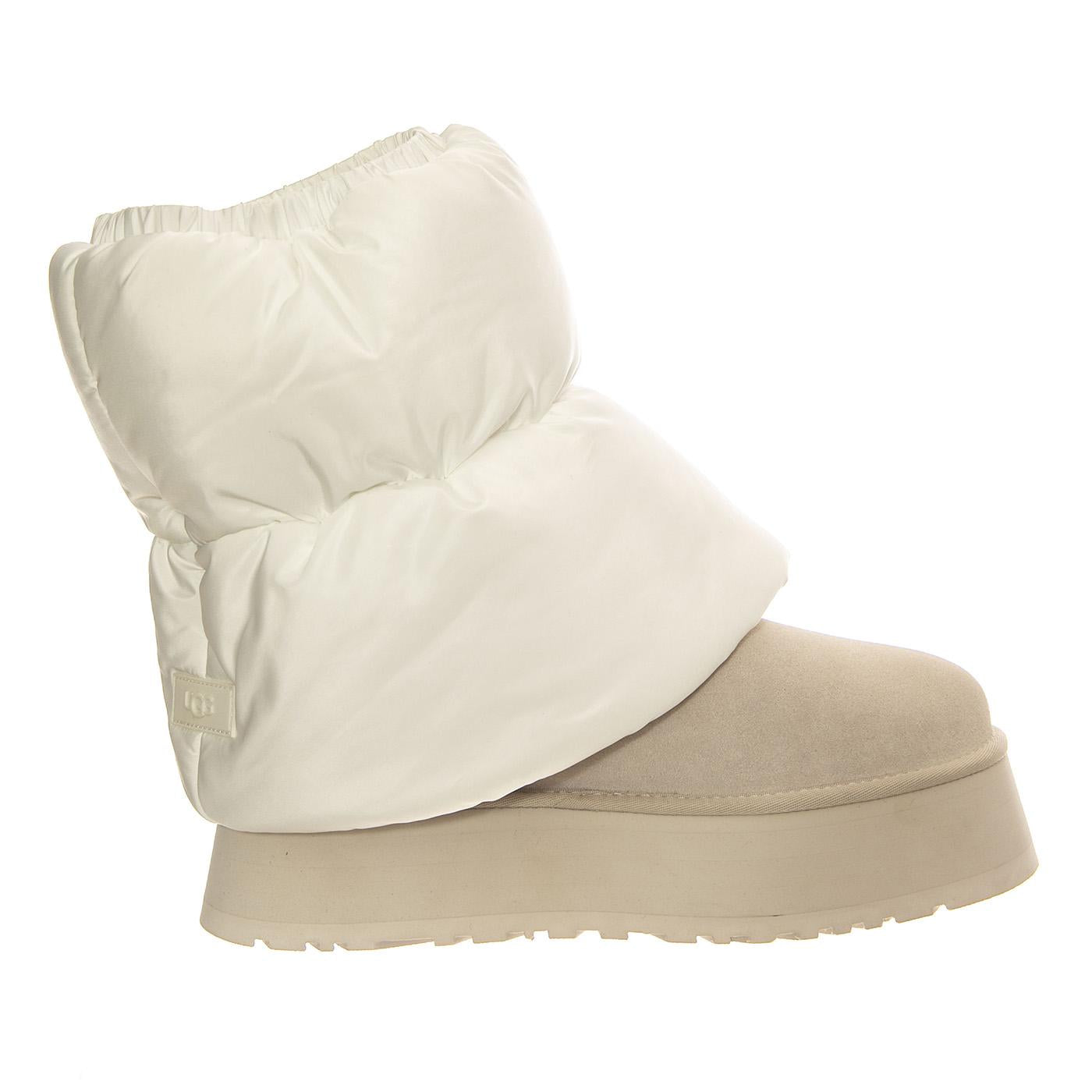 W Classic Mini Dipper Puffer White / Ceramic - Stivali Donna Bianchi UGSCLDIPMPWC1158275W  UGG 