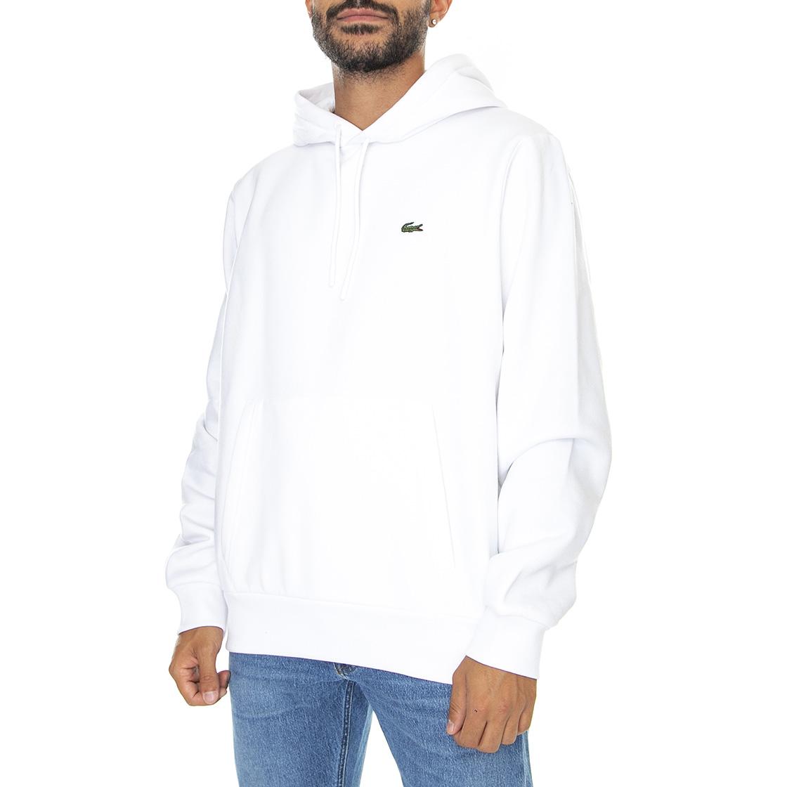 Sweatshirt-001 - Felpa con Cappuccio Uomo Bianca SH9623-001  LACOSTE 