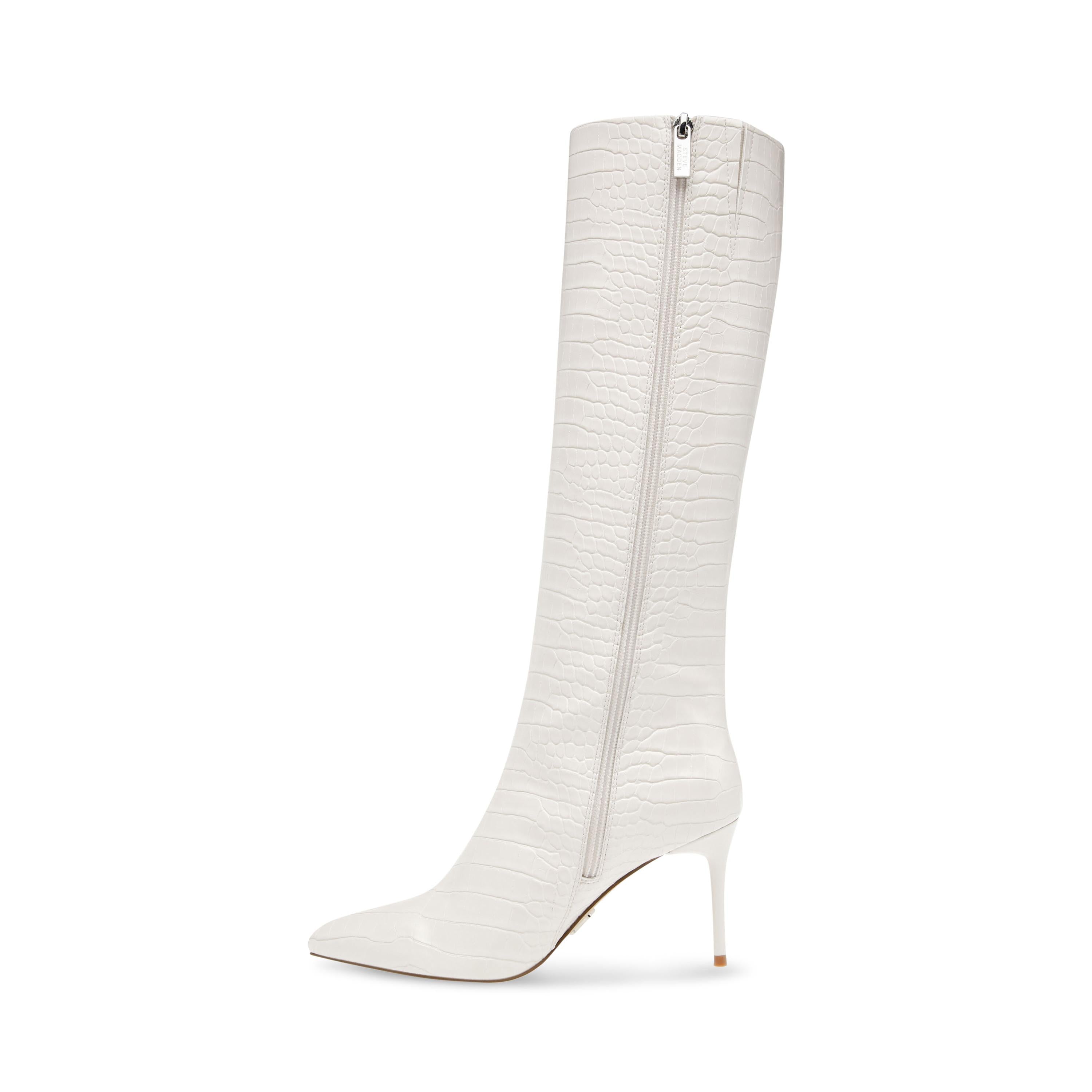 Lovable Bone Croco - Stivali Donna Bianchi SMSLOVABLE-26G  STEVE MADDEN 