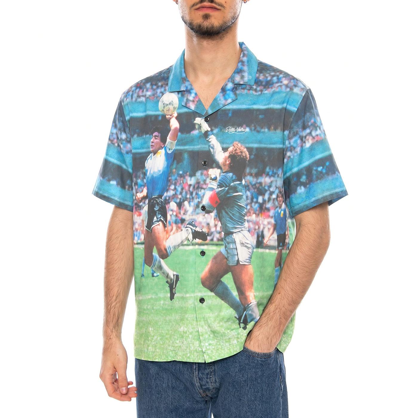 La Mano de Dios Shirt - Camicia Girocollo Uomo Multicolore SH1370 CH-03 DOLLY NOIRE 