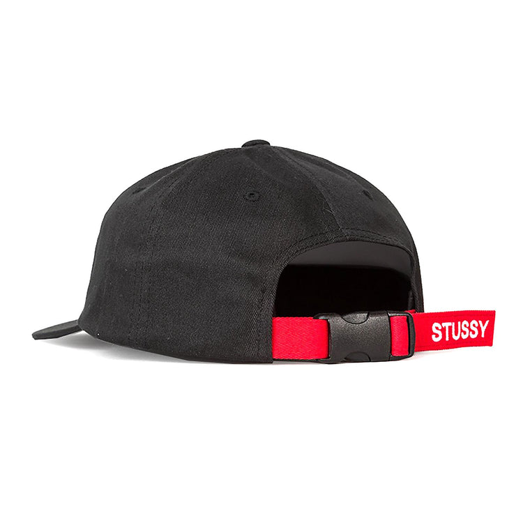 CONTRAST STRAP CAP BLACK 131674-BLACK  STUSSY 