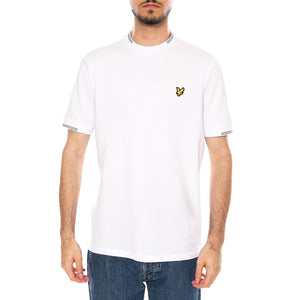 FINE TIPPED T-SHIRT WHITE / EVERGLADE - Maglietta Girocollo Uomo Bianca TS2405V Y16 LYLE & SCOTT 