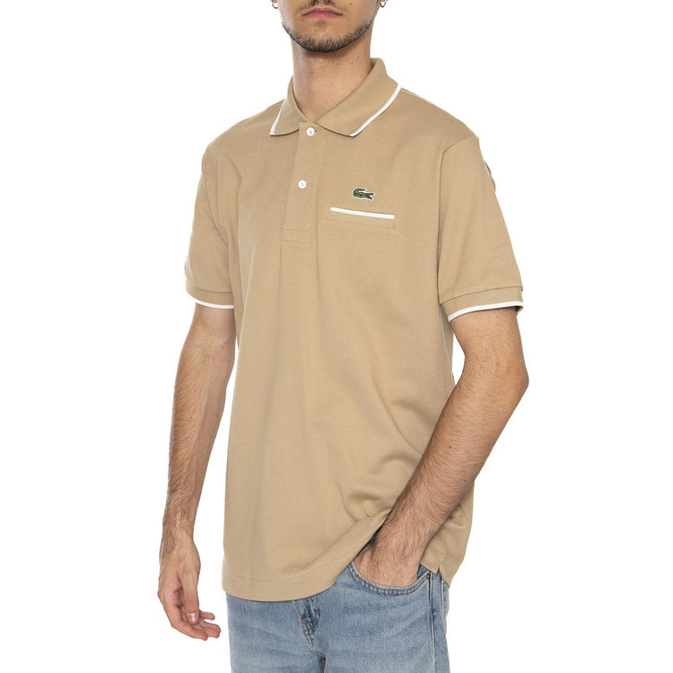 Maglietta M/C 7PT Beige - Polo Shirt Uomo Beige PH9838-7PT . LACOSTE 
