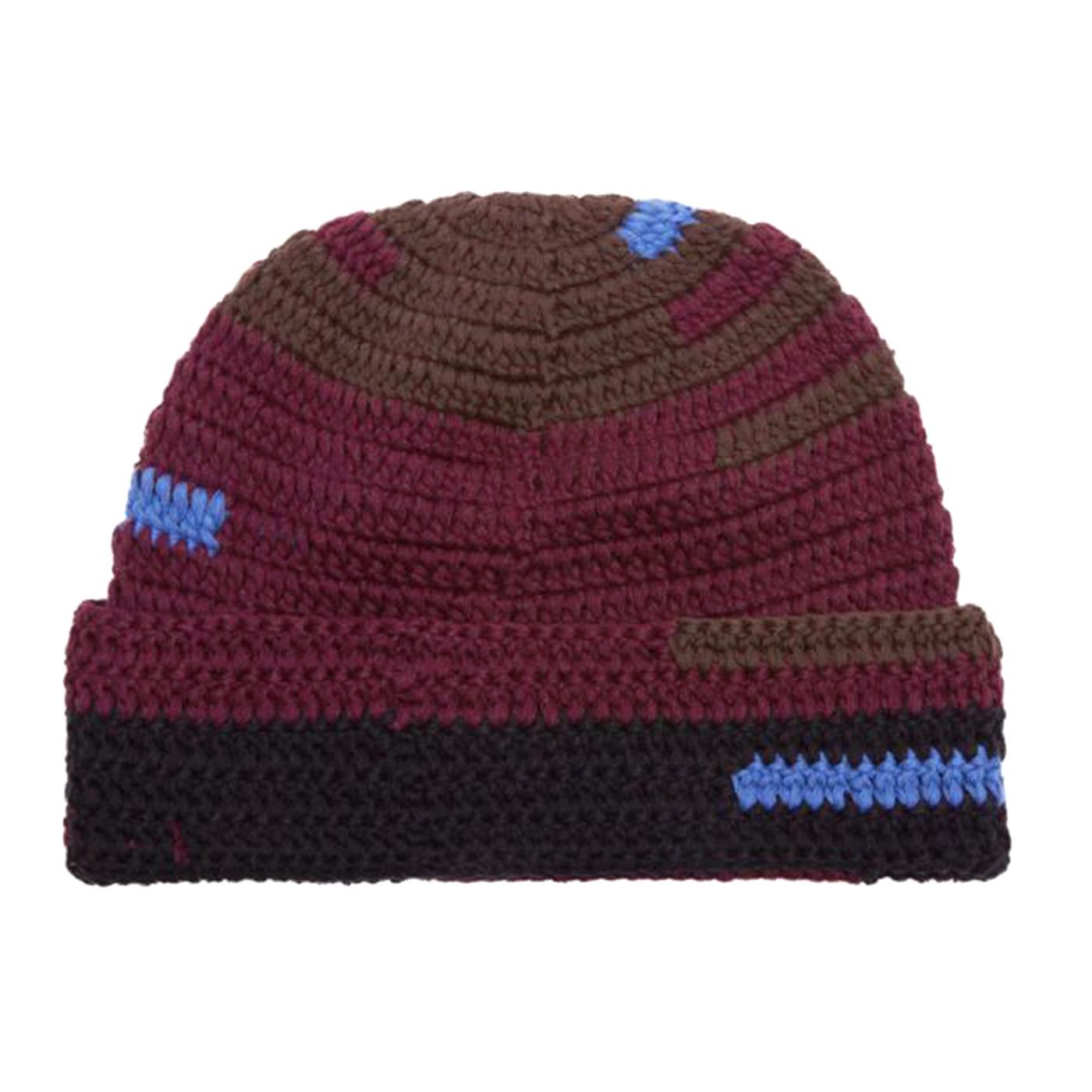 Fairmount Crotche Beanie Potent Purple Multi - Cappellino a Cuffia Multicolore 100030227-POTENT PURPLE MULTI  OBEY 