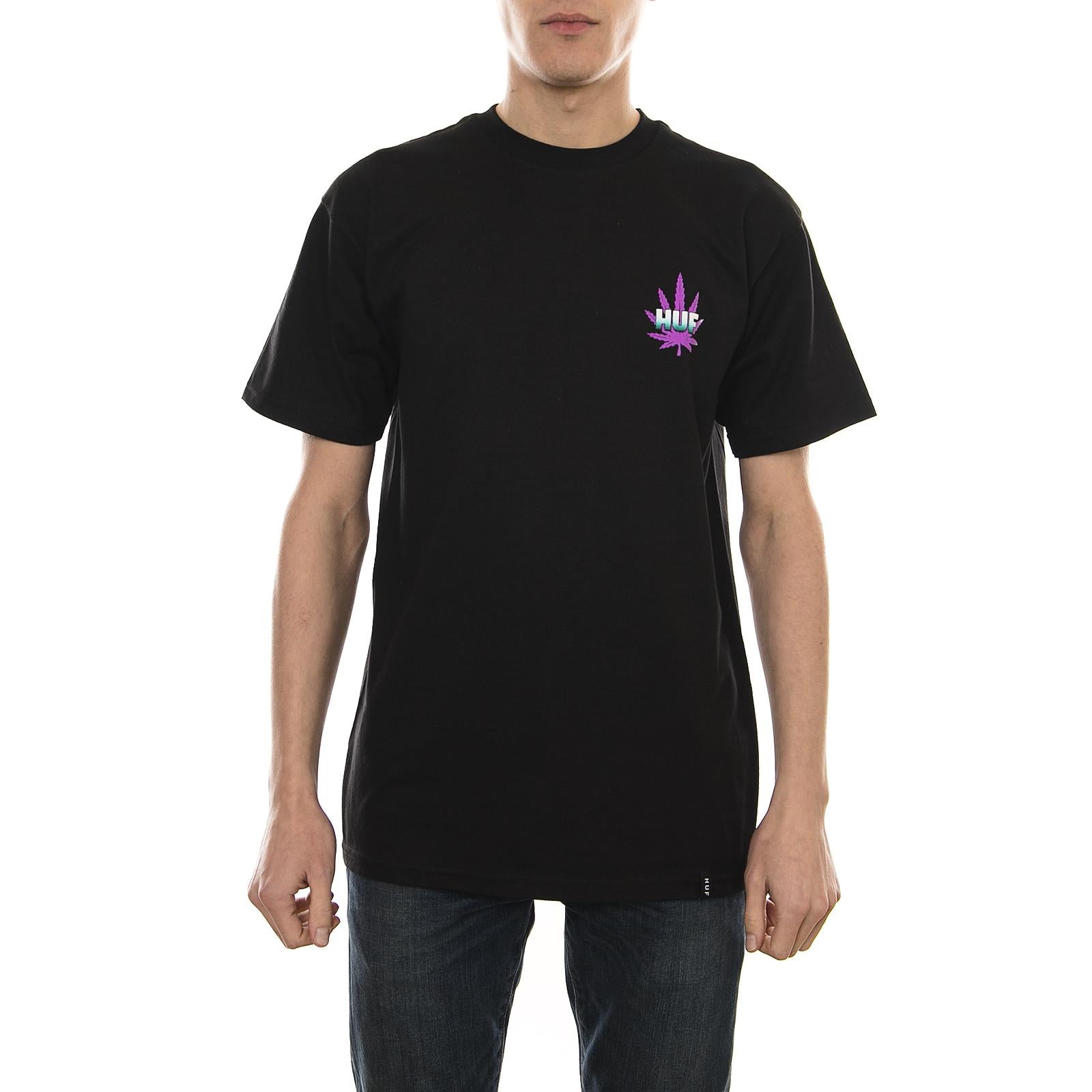BACKLIGHT PANTHER TEE BLACK TS00307-BLACK  HUF 