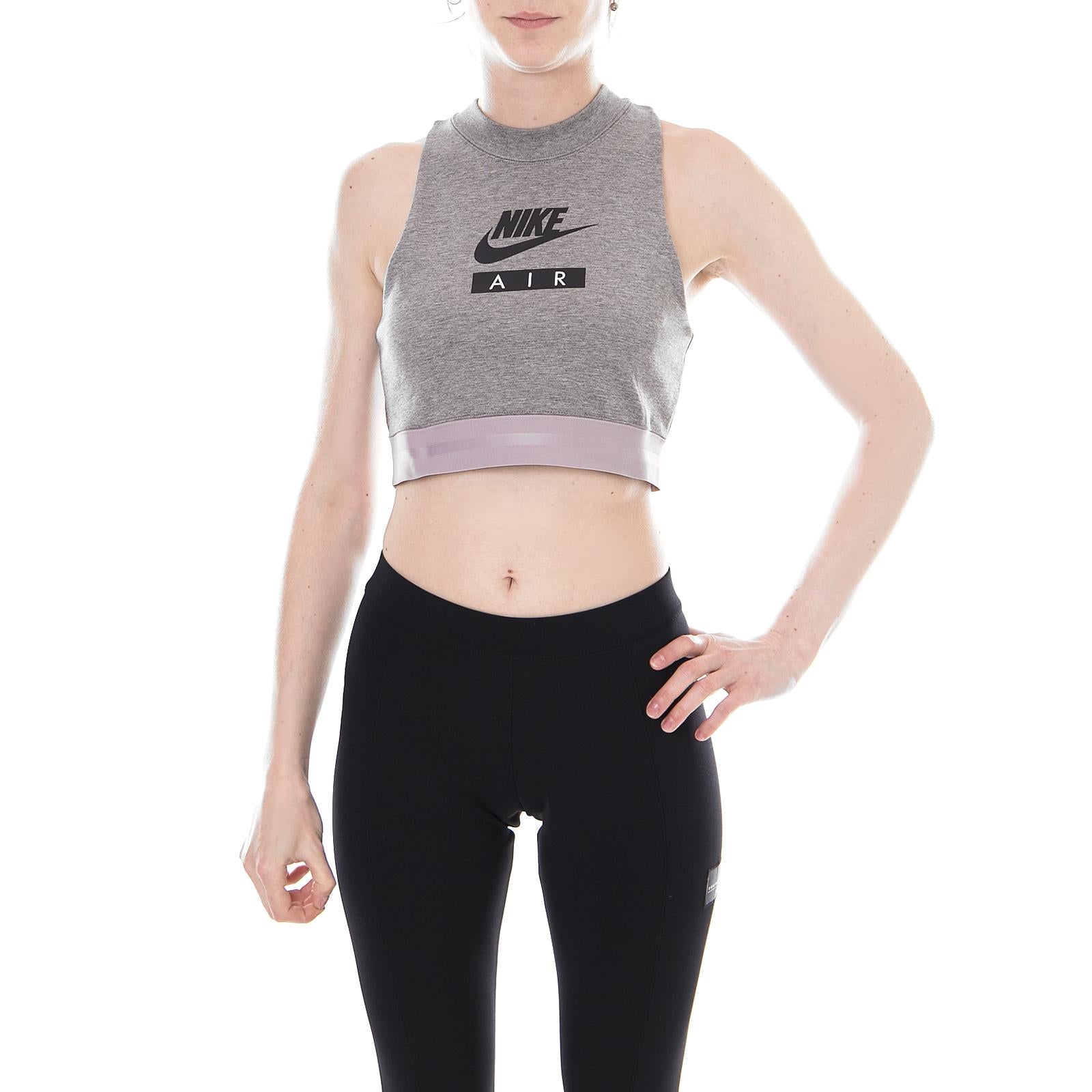 Sportswear Top  CARBON HEATHER/ELEMENTAL ROSE/BLACK 893068-091  NIKE 