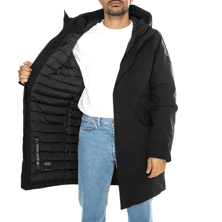 Hjalmar black - Giacca con Cappuccio Uomo Nera 331186-110 . ELVINE 