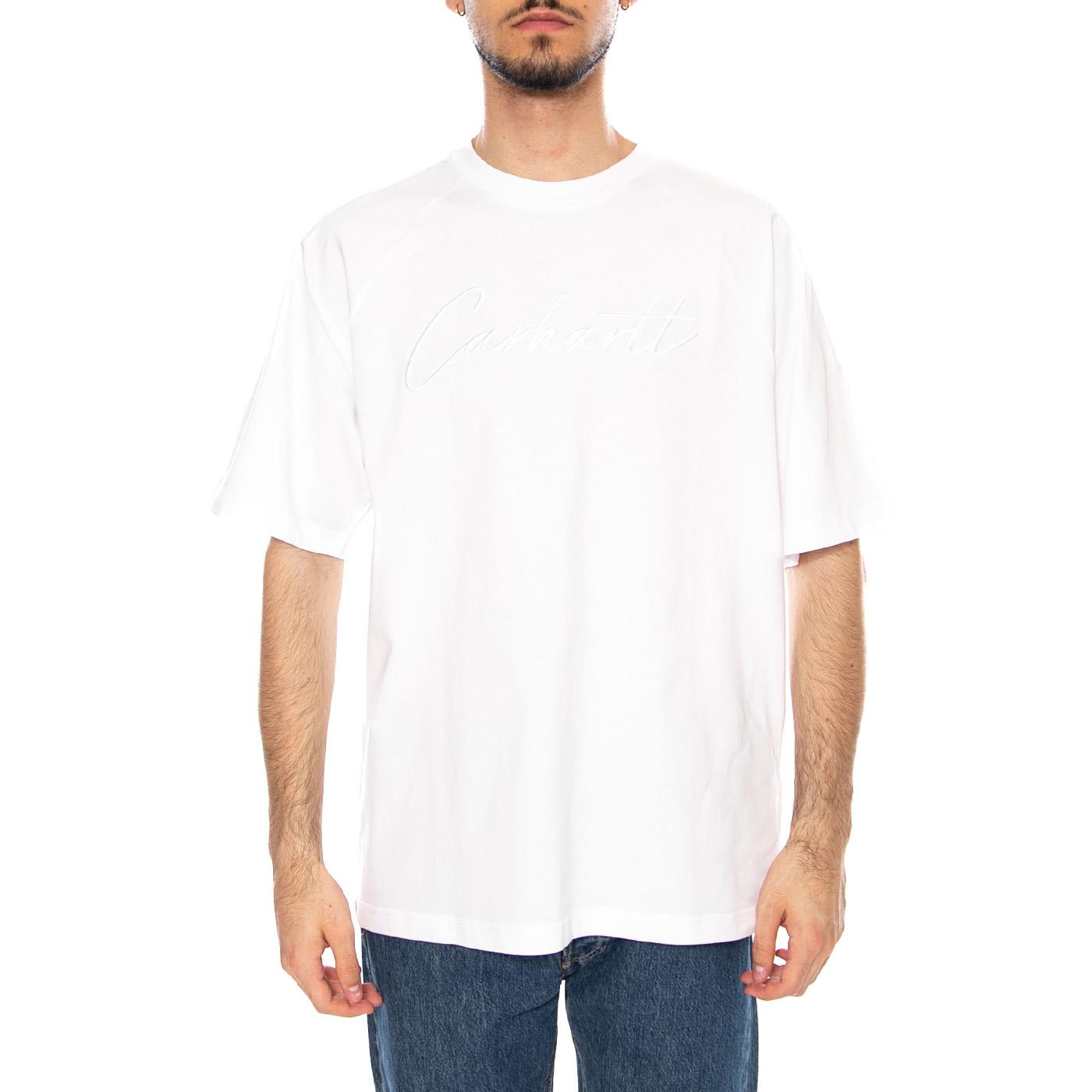 S/S Ray T-Shirt White - Maglietta Girocollo Uomo Bianca I035306.02XX . CARHARTT WIP 
