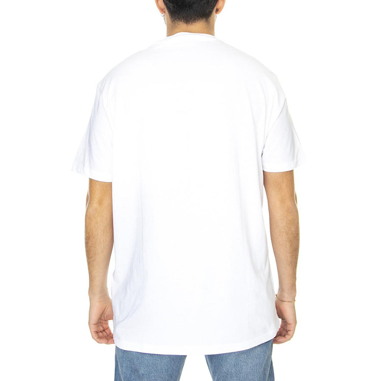 Printed Chest Stripe Tee White - Maglietta Girocollo Uomo Bianca 67133-010  BEN SHERMAN 