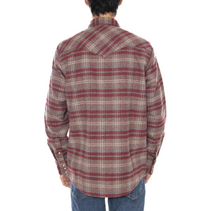 Western Shirt Ruby Wine - Camicia Uomo Multicolore 112371525 . WRANGLER 