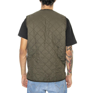 Polarquilt Waistcoat Zip Liner Olive - Giacca Smanicata Uomo Marrone FW22-MLI0002-OL91 . BARBOUR 
