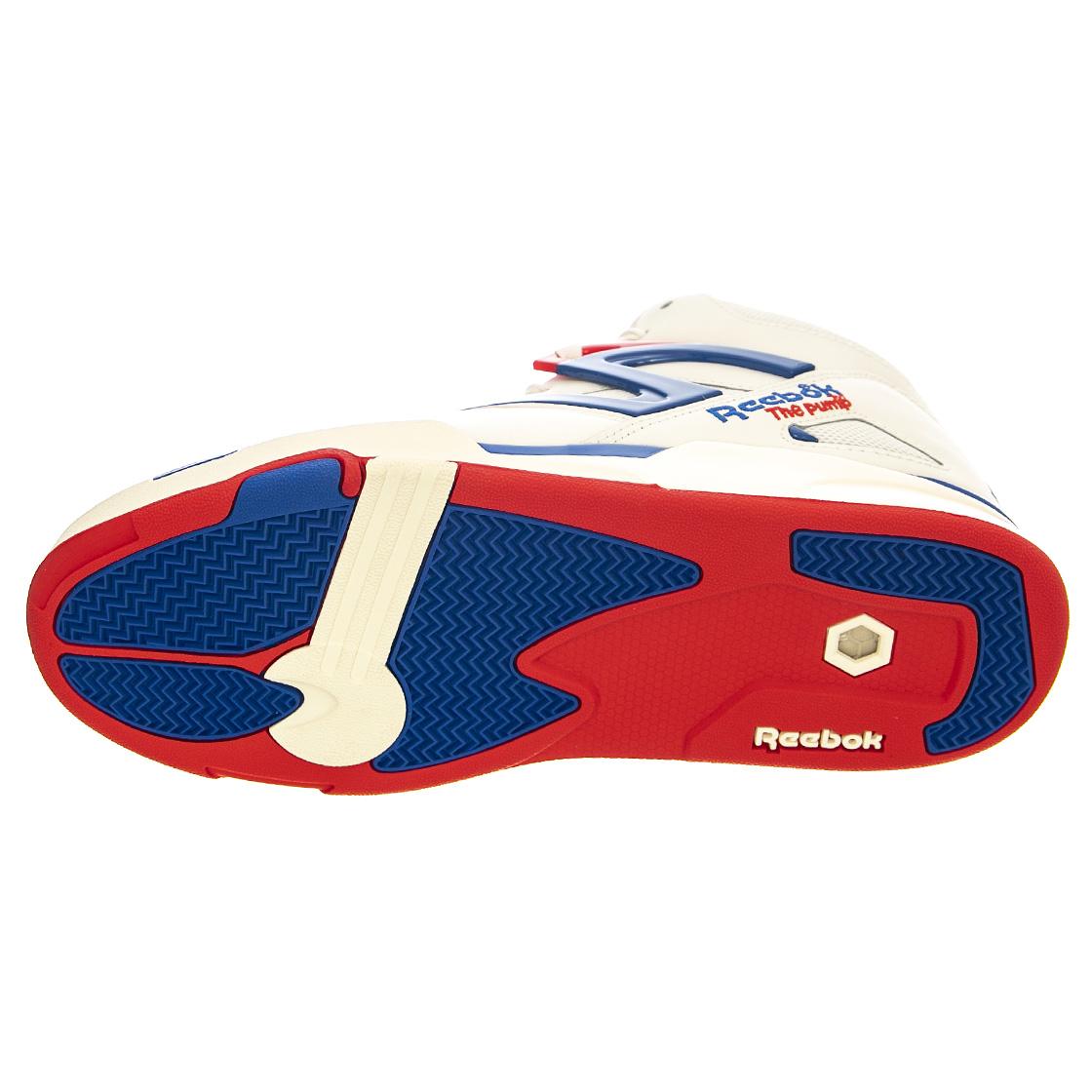 Pump Omni Zone II - Scarpe Stringate Profilo Alto Uomo Bianche / Multicolore HR0035  REEBOK 