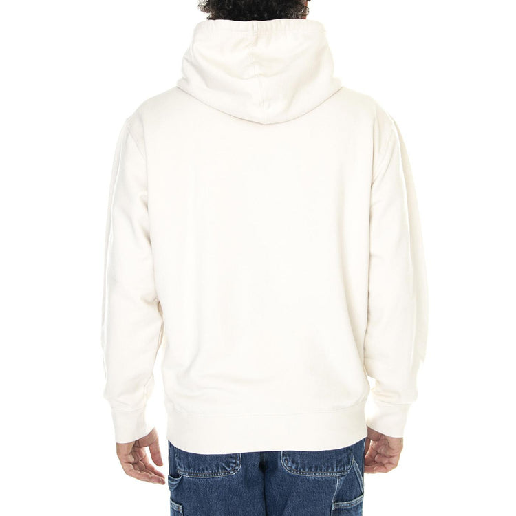 Sunset On MT Fuji Hoodie Sweat Whisper White - Felpa con Cappuccio Uomo Bianca I029284.WHW.67.  EDWIN 