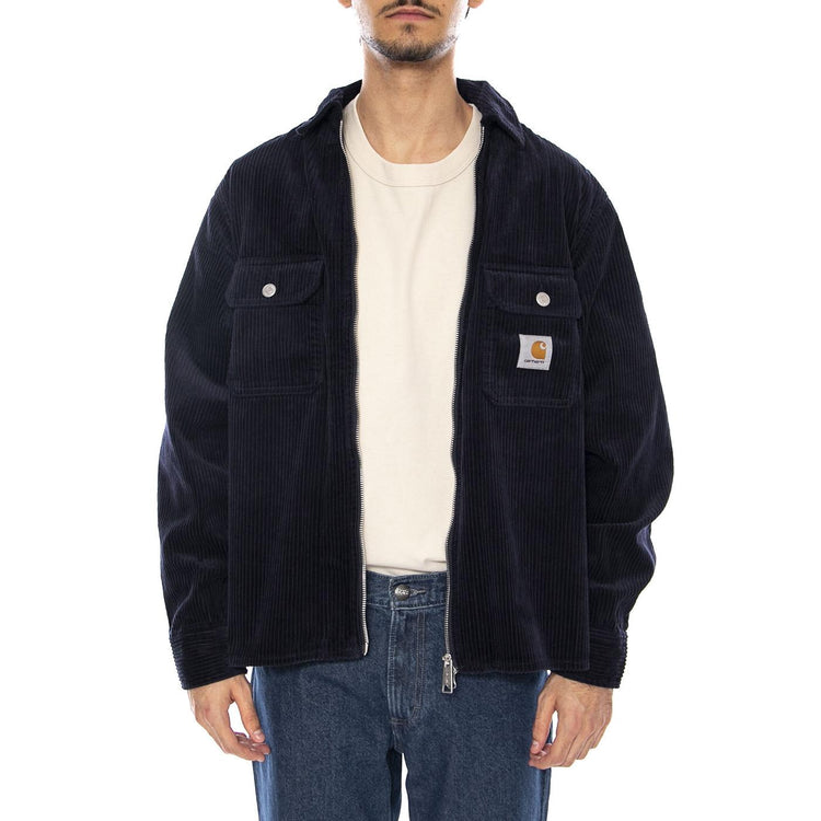 Reynold Shirt Jac Dark Navy - Giacca Uomo Blu Navy I036049.1C02 . CARHARTT WIP 