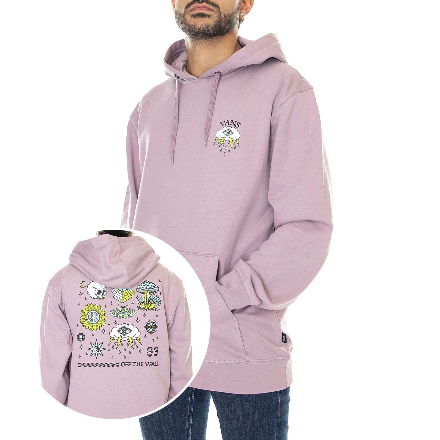 Storm Daze PO Elderberry - Felpa con Cappuccio Uomo Viola VN0A7TMKFWA1  VANS 