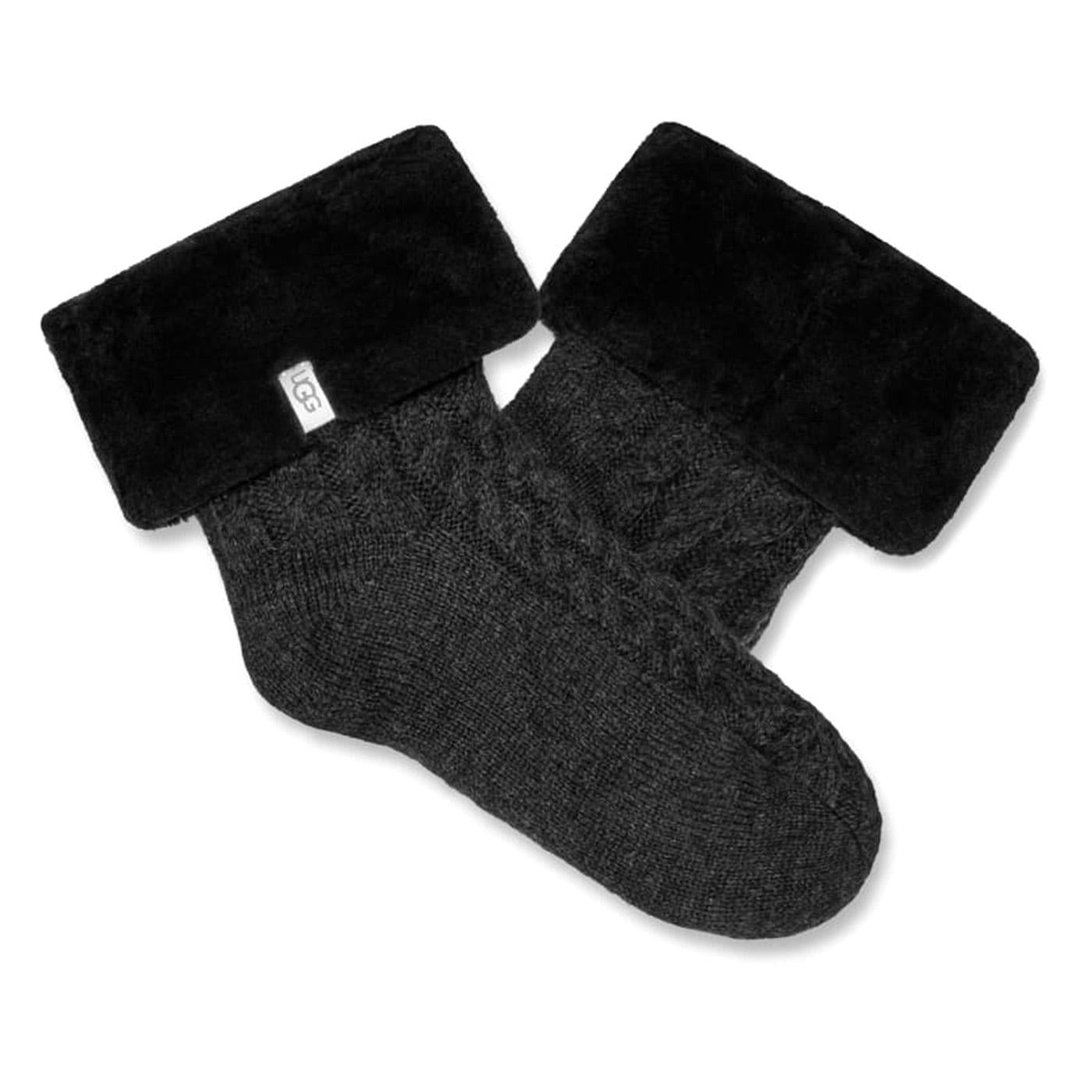 Lita Fleece Lined Sock Black - Calzini Neri UGC1131150-BLK  UGG 