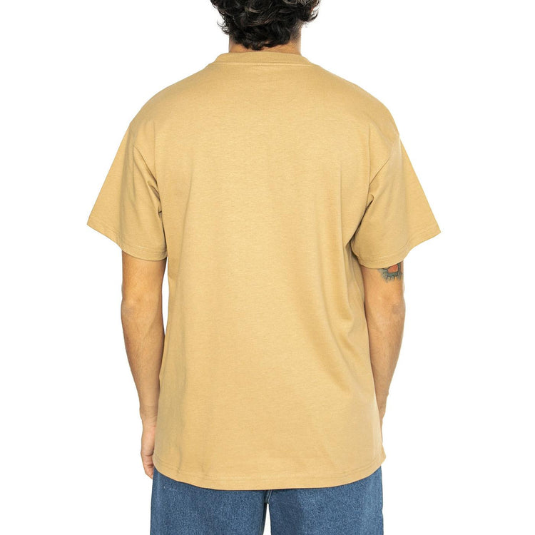 S/S Fragments Pocket T-Shirt Dusty H Brown / Black - Maglietta Girocollo Uomo Marrone I034407.0IAXX  CARHARTT WIP 