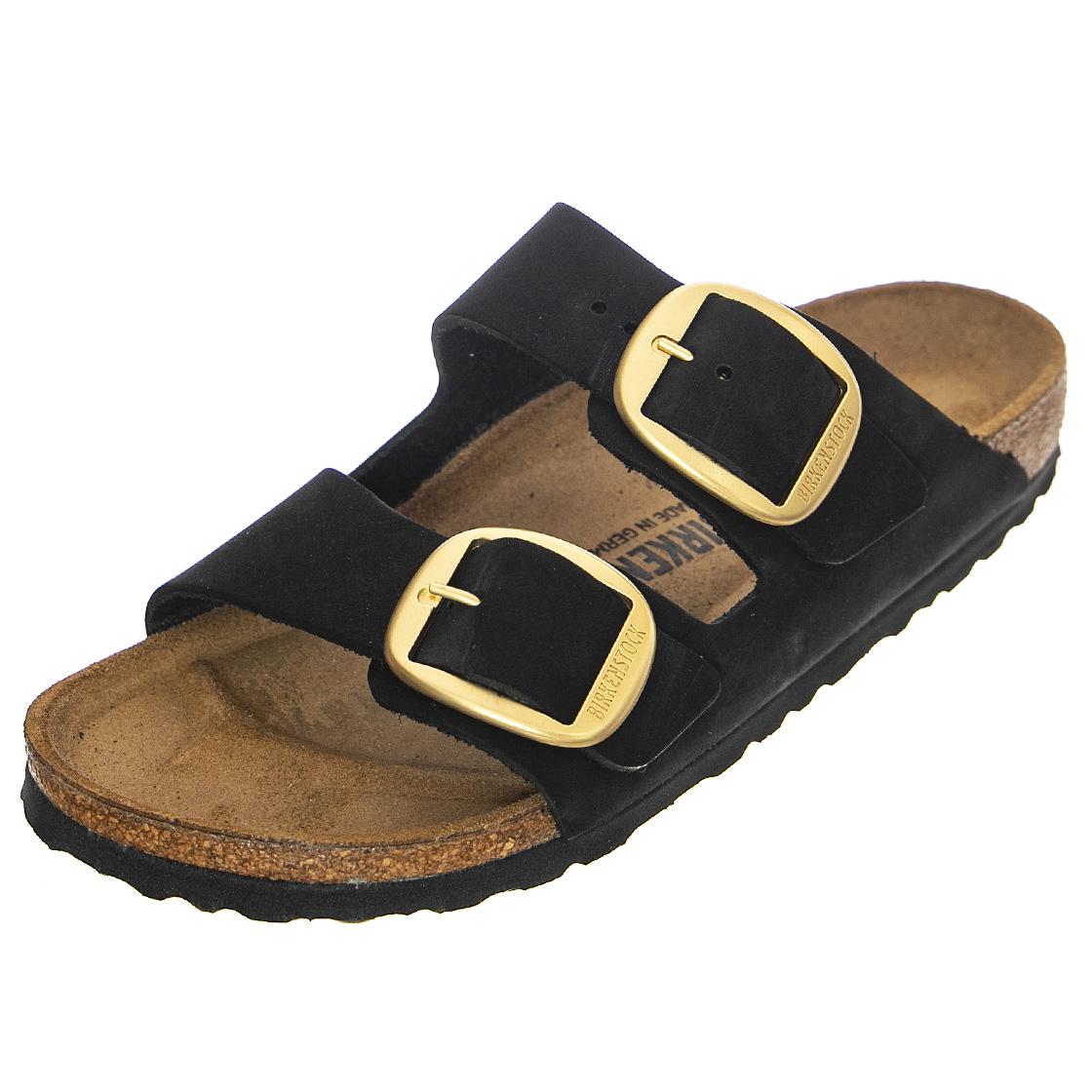 Arizona Big Buckle Black - Sandali Donna Neri - Calzata Stretta 1023290  BIRKENSTOCK 