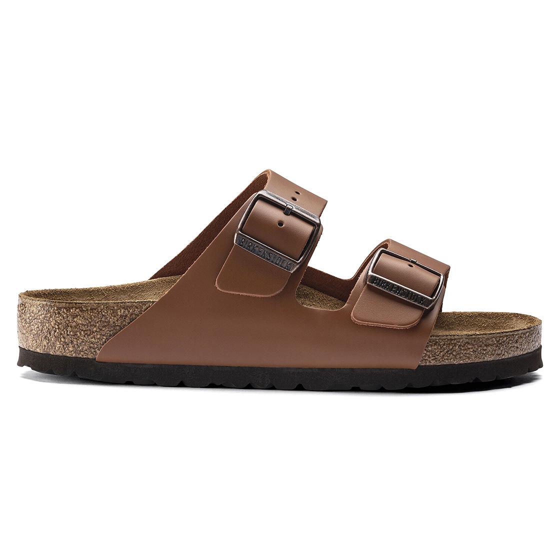 Arizona Ginger Brown, Natural Leather - Sandali Donna / Uomo Marroni - Calzata Regolare 1019075  BIRKENSTOCK 