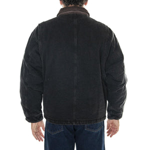M' Work Around Jacket Faded Black - Giacca Invernale Uomo Nera 121800541-FBL  OBEY 