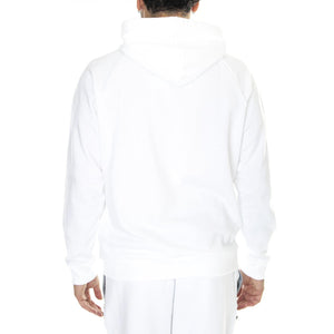 UA Rival Fleece Hoodie White Sweat - Felpa con Cappuccio Uomo Bianca 77-1379757-100  UNDER ARMOUR 