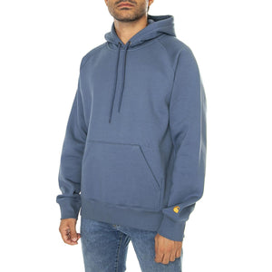 Hooded Chase Sweat Positano / Gold - Felpa con Cappuccio Uomo Blu I033661.2J2XX  CARHARTT WIP 