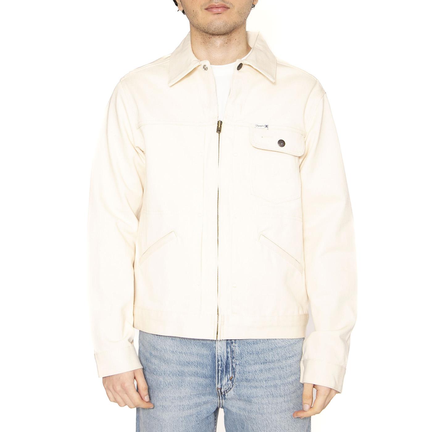Embroidered Jacket Ecru - Giacca Uomo Bianca 112362652  WRANGLER 
