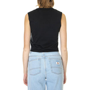 Vans Junior V Muscle Crop Black - Canotta Donna Nera VN0A4DNGBLK1  VANS 