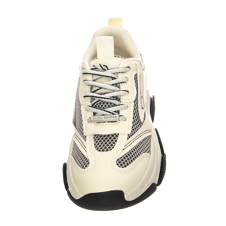 Possession Blk / Bone - Scarpe Stringate Profilo Basso Donna Bianche / Nere / Multicolore SMPPOSSESSION-BLK  STEVE MADDEN 