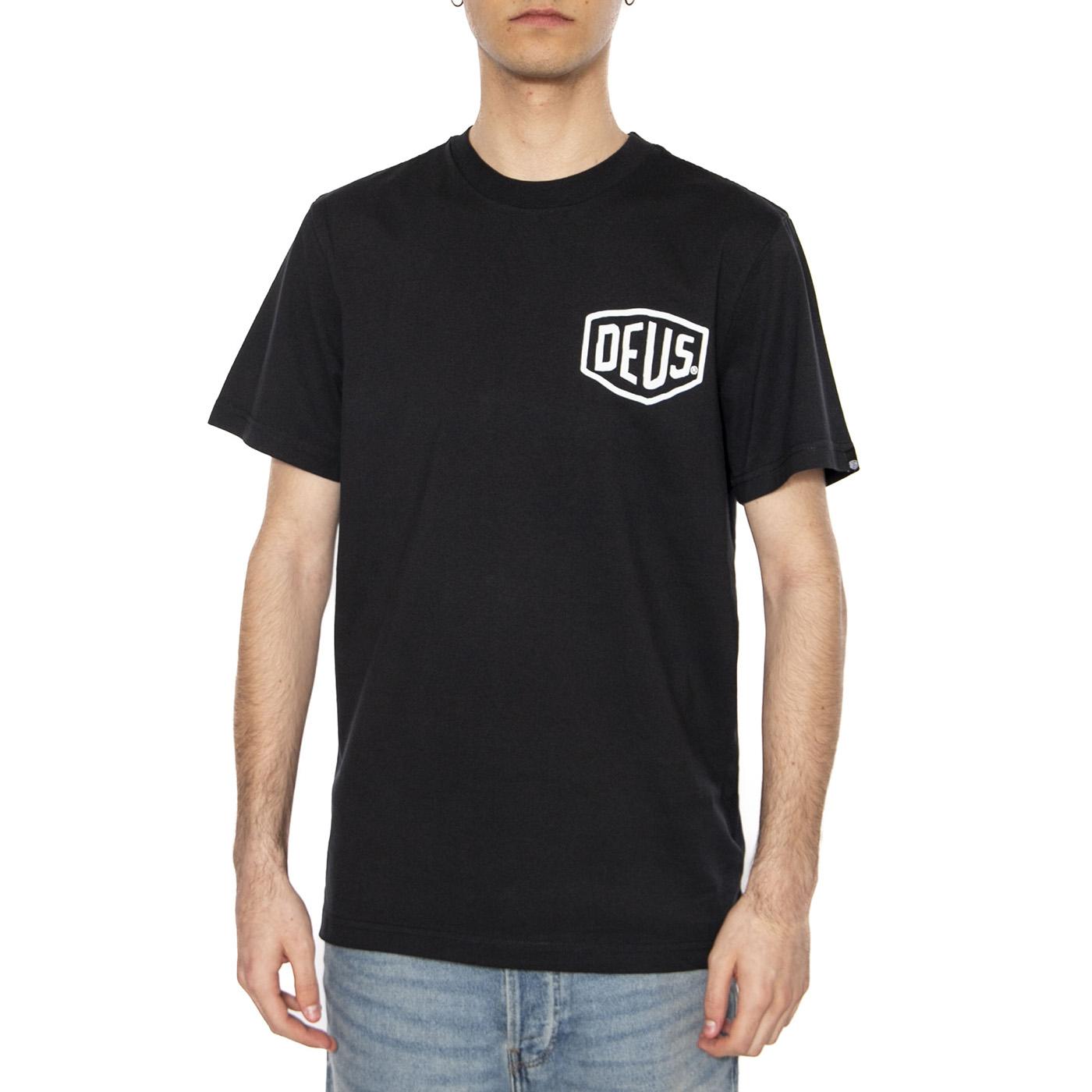Tokyo Address Black  Maglietta Girocollo Uomo Nera T_DMW41808R_BLK  DEUS EX MACHINA 