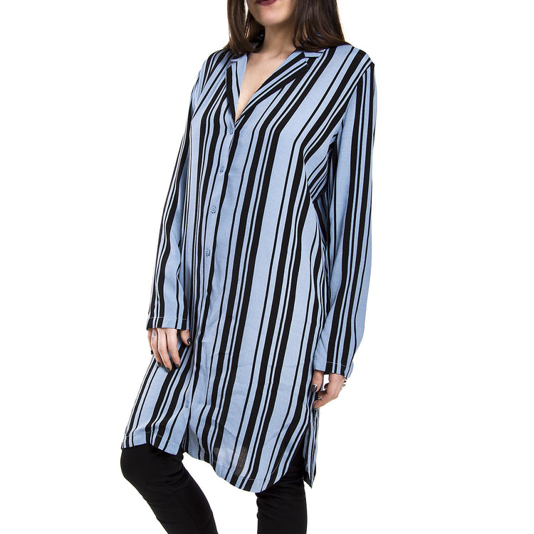 THEONE 0101 SHORT DRESS FADED DENIM 140890101-597  MINIMUM 