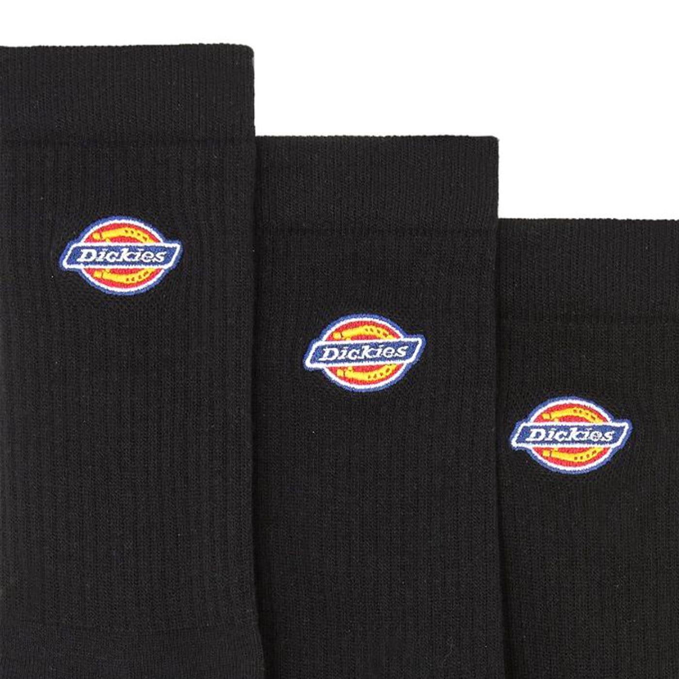 Valley Grove Sock - Set da 3 Paia di Calzini Neri DK0A4X 82BLK1 DICKIES 