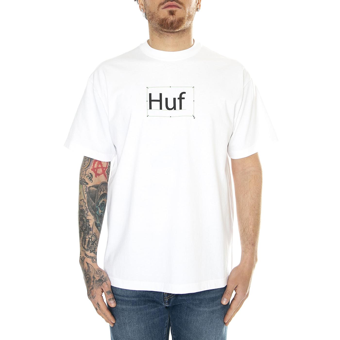 Deadline S/S Tee White - Maglietta Girocollo Uomo Bianca TS02192-WHITE  HUF 