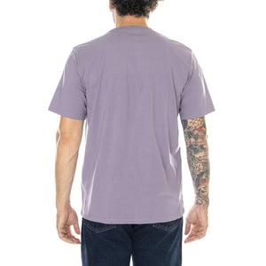 S/S Pocket T-Shirt Glassy Purple - Maglietta Girocollo Uomo Viola I030434.1NHXX  CARHARTT WIP 