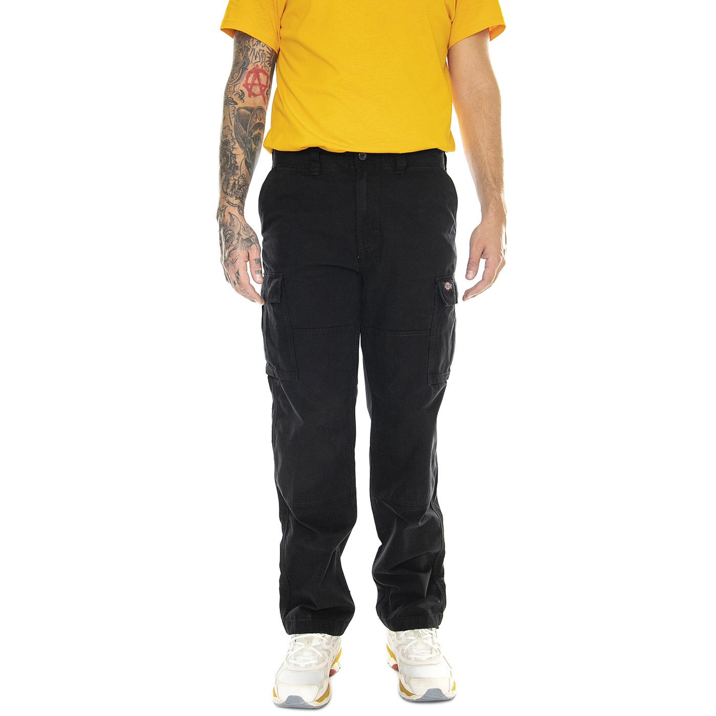 Johnson Cargo Black - Pantaloni Cargo Uomo Neri DK0A4YF2BLK1  DICKIES 