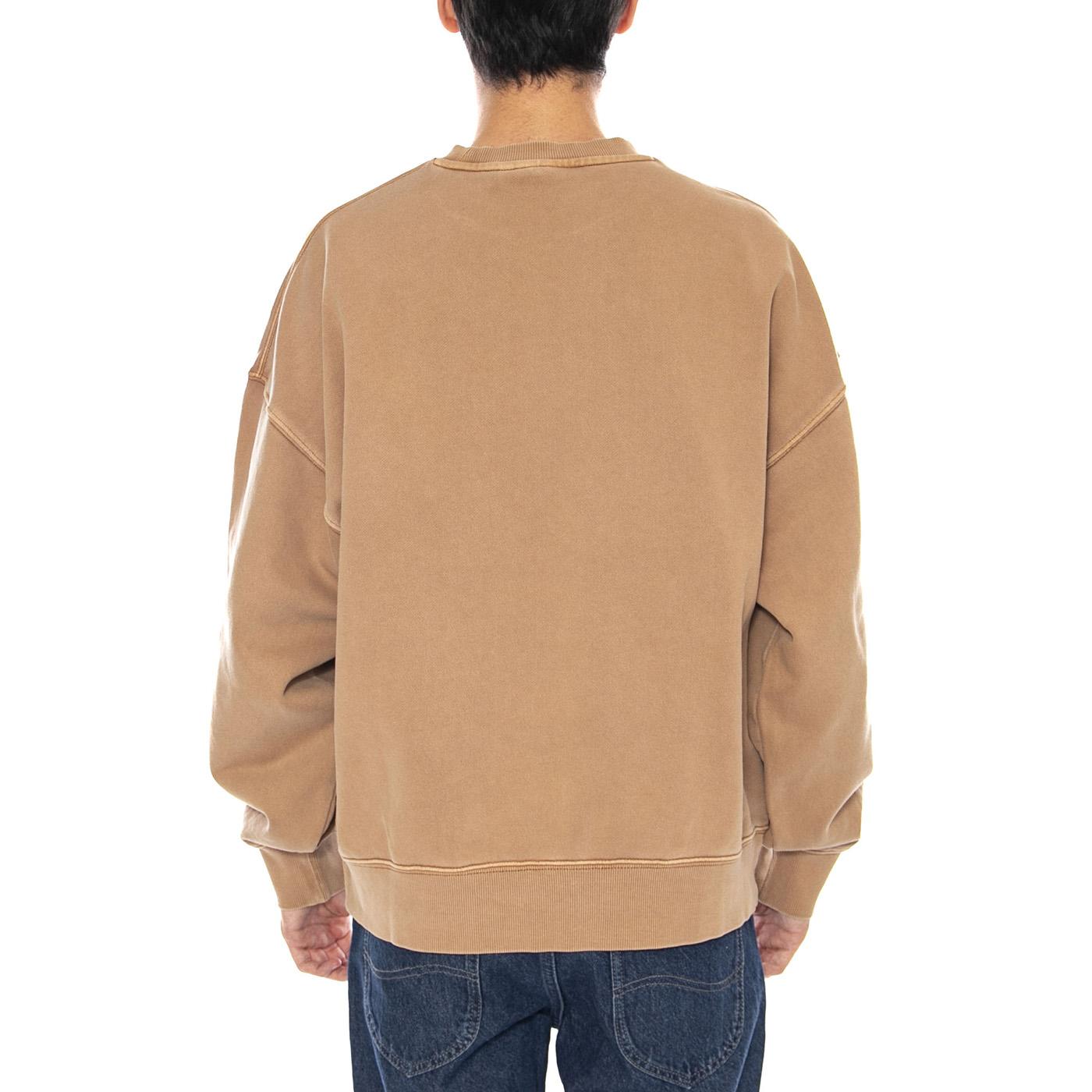 Benton Sweat Peanut - Felpa Girocollo Uomo Beige I035436.2FSGD . CARHARTT WIP 