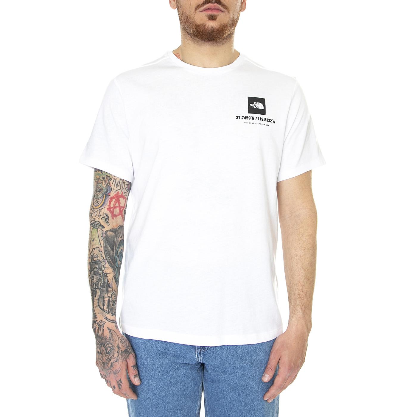 M Coordinates S/S Eu TNF White - Maglietta Girocollo Uomo Bianca NF0A826XFN41  THE NORTH FACE 