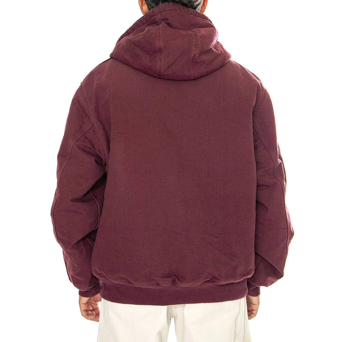OG Active Jacket Malbec aged canvas - Giacca con Cappuccio Uomo Bordeaux I027360.2BY3K  CARHARTT WIP 