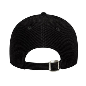 Cord 9FORTY Black New York Yankees - Cappellino in Velluto Nero con tono ricamato tono su tono 60691365 . NEW ERA 
