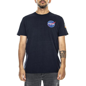 Space Shuttle - Maglietta Girocollo Uomo Blu Navy 176507-07  ALPHA INDUSTRIES 