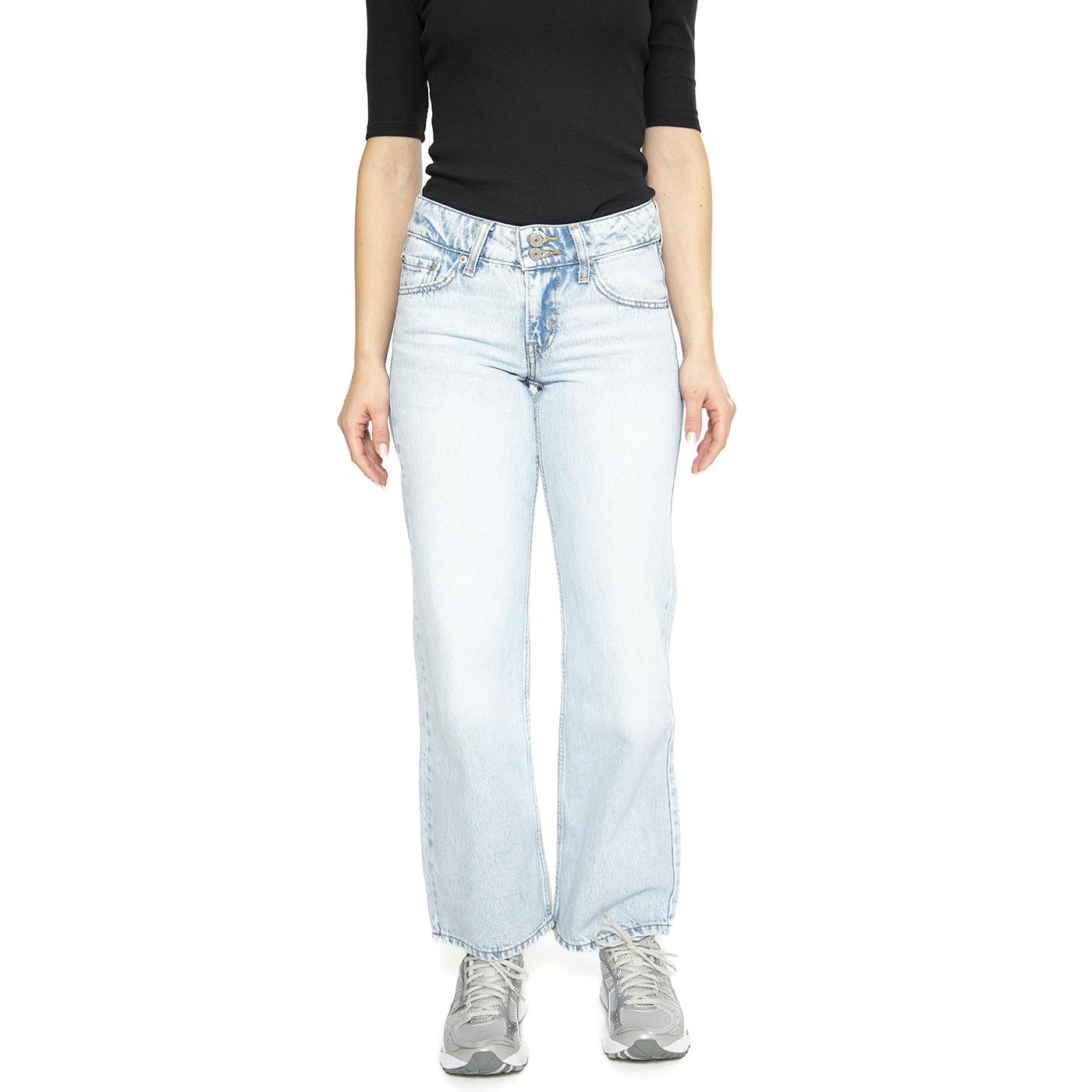 Superflow Loose Light Indigo Flat Finish - Pantaloni Denim Jeans Donna Blu A7498-0007  LEVIS 