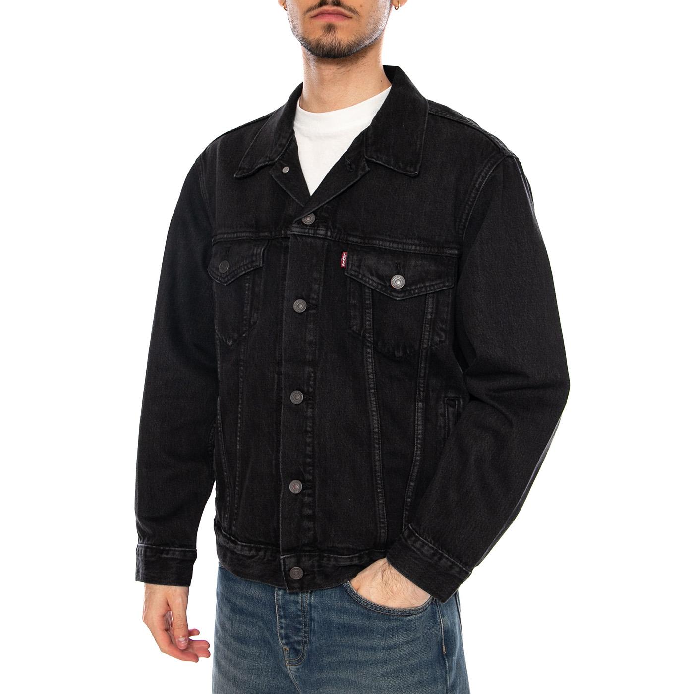 RELAXED TYPE III TRUCKER JACKET BLACK - Giacca Denim Jeans Uomo Nera A57820103 BLK LEVIS 
